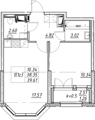 Купить двухкомнатную квартиру в новостройках в ЖК Цивилизация на Неве в Санкт-Петербурге. Вариант № 7849914, 0, площадь -  квм, цена 12492439 рублей