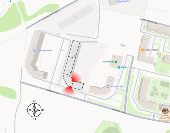 Купить двухкомнатную квартиру на улице Смоленская в Владимире. Вариант № 146115, 1, площадь -  квм, цена 6034020 рублей