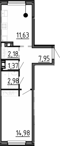 Купить однокомнатную квартиру на улице Красных Сосен в Кировске. Вариант № 6902344, 0, площадь - квм, цена 4700000 рублей