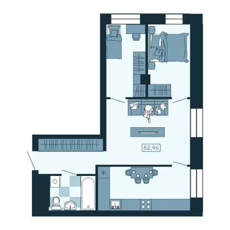 Купить трехкомнатную квартиру в районе Первомайский в Владивостоке. Вариант № 5460420, 0, площадь -  квм, цена 8886688 рублей