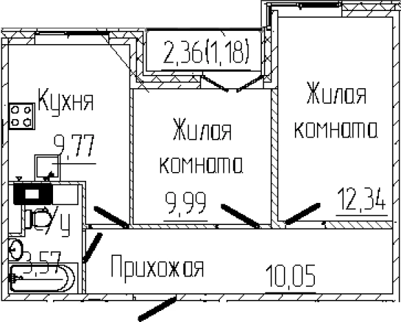 Купить двухкомнатную квартиру на улице Заречная в Сертолове. Вариант № 6058950, 0, площадь -  квм, цена 8911000 рублей