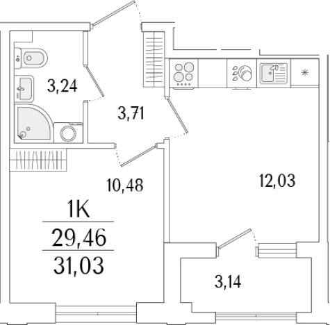 Купить двухкомнатную квартиру в новостройках в ЖК Гранат в Санкт-Петербурге. Вариант № 6258655, 0, площадь -  квм, цена 10647276 рублей