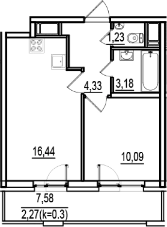 Купить двухкомнатную квартиру у метро Улица Дыбенко в Санкт-Петербурге. Вариант № 6643167, 0, площадь -  квм, цена 9797940 рублей