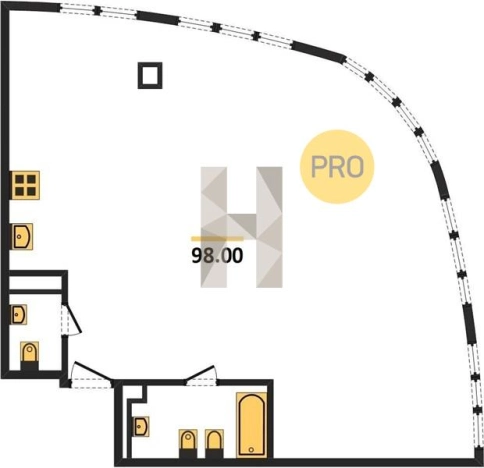 . Вариант № 68715, 0, площадь - 98 квм, цена 10187100 рублей