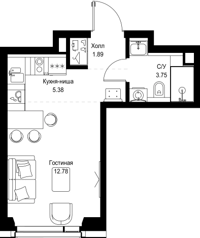 Купить квартиру в ЖК SET в Москве. Вариант № 169970, 0, площадь - квм, цена 14570360.0000 рублей