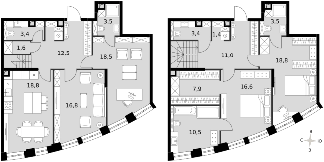 . Вариант № 9502146, 0, площадь - 148 квм, цена 158078800 рублей