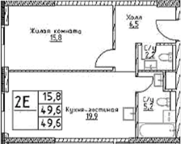 Купить двухкомнатную квартиру в районе Черёмушки в Москве. Вариант № 10307090, 0, площадь -  квм, цена 18411520 рублей