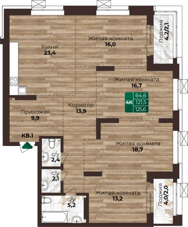 Купить четырехкомнатную квартиру на улице Сибирский проспект в Барнауле. Вариант № 1615533, 0, площадь -  квм, цена 15000000 рублей