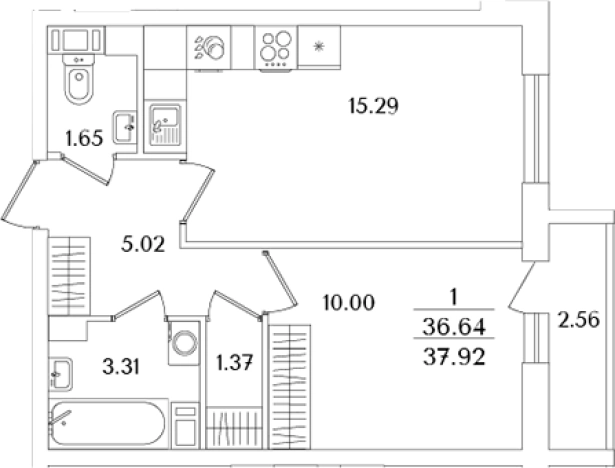 Купить двухкомнатную квартиру в новостройках в районе исторический  Сосновая Поляна в Санкт-Петербурге. Вариант № 6712837, 0, площадь -  квм, цена 13240735 рублей