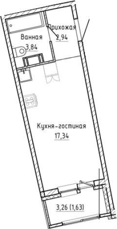 Купить квартиру в ЖК Аквилон RIVA в Мурине. Вариант № 8928374, 0, площадь -  квм, цена 5043941 рублей