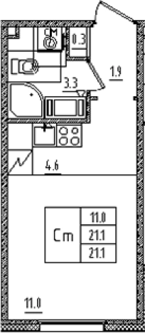 Купить квартиру в новостройках на улице Товарищеский проспект в Санкт-Петербурге. Вариант № 6608848, 0, площадь -  квм, цена 6389502 рублей