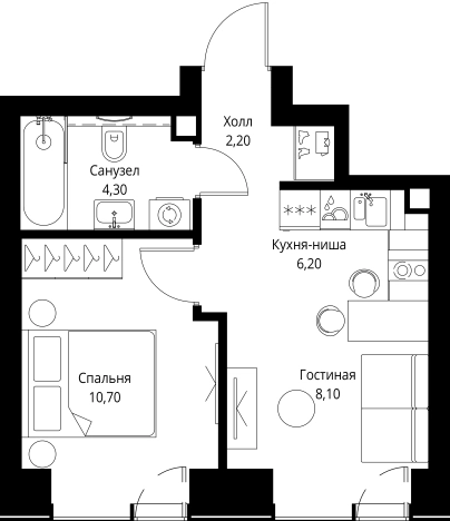 Купить квартиру у метро Аминьевская в Москве. Вариант № 10380796, 0, площадь -  квм, цена 24664500 рублей