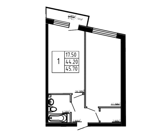 Купить однокомнатную квартиру в ЖК Перспектива в Коммунаре. Вариант № 9325216, 0, площадь -  квм, цена 6169500 рублей