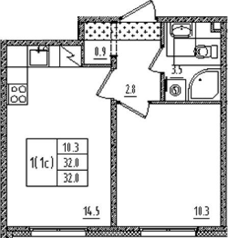 Купить квартиру в новостройках на улице Товарищеский проспект в Санкт-Петербурге. Вариант № 6608912, 0, площадь -  квм, цена 9762752 рублей