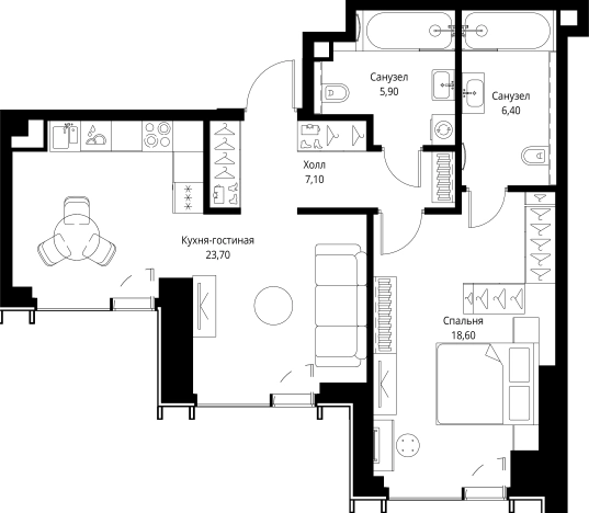 Купить квартиру в ЖК VEER в Москве. Вариант № 5846315, 0, площадь - квм, цена 33379700 рублей