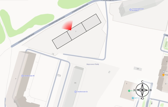 Купить трехкомнатную квартиру в ЖК "Сталинградский бульвар, 7" в смарт-квартале VERIZINO life в Владимире. Вариант № 146259, 1, площадь -  квм, цена 8345513 рублей