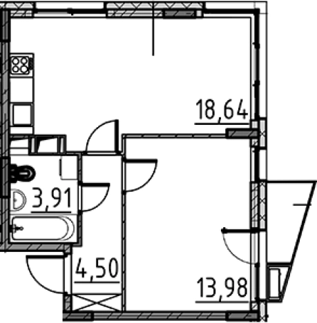 Купить двухкомнатную квартиру у метро Парнас в Сертолове. Вариант № 8470380, 0, площадь -  квм, цена 6961250 рублей