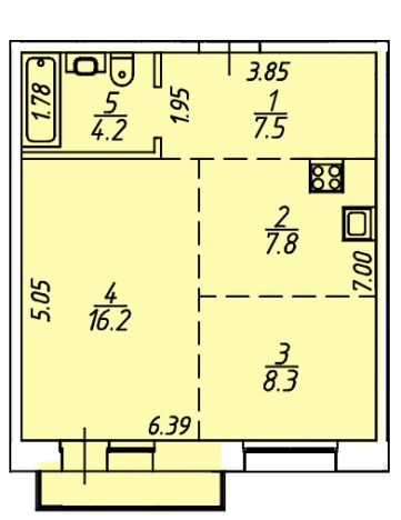 Купить квартиру на улице Горького в Иркутске. Вариант № 78108, 0, площадь -  квм, цена 7435800 рублей