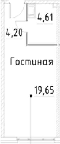 Купить Студию в новостройках на улице проспект Большевиков в Санкт-Петербурге. Вариант № 7596689, 0, площадь -  квм, цена 5844860 рублей