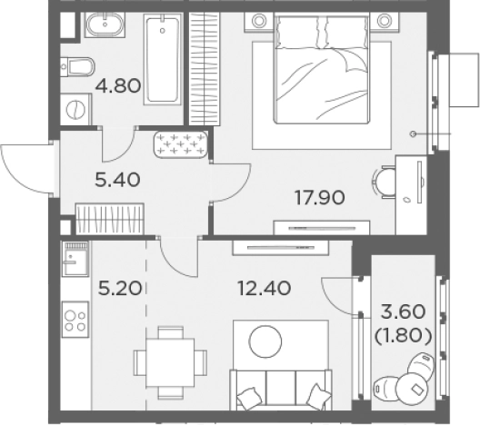 Купить квартиру в ЖК Новое Медведково в Мытищах. Вариант № 131030, 0, площадь -  квм, цена 9960750 рублей