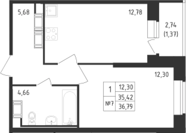 Купить однокомнатную квартиру в новостройках в ЖК Живи! В Рыбацком в Санкт-Петербурге. Вариант № 6631146, 0, площадь -  квм, цена 9692339 рублей