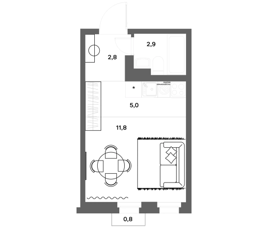 Купить квартиру у метро Девяткино в Ленинградской области. Вариант № 7829944, 0, площадь -  квм, цена 4540000 рублей