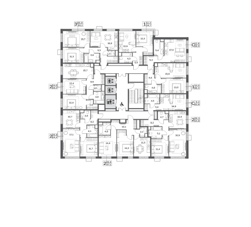 Купить квартиру у метро Бульвар Рокоссовского в Москве. Вариант № 866619, 0, площадь - квм, цена 15644998.0000 рублей