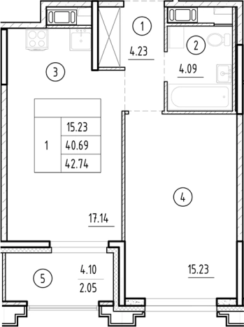 Купить двухкомнатную квартиру в новостройках в ЖК Ассамблея в Санкт-Петербурге. Вариант № 6230962, 0, площадь -  квм, цена 18869710 рублей