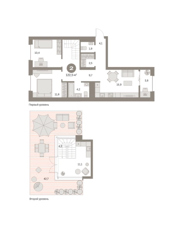 Купить двухкомнатную квартиру у метро Домодедовская в Видном. Вариант № 8496940, 0, площадь -  квм, цена 15970000 рублей