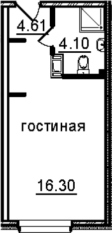 Купить Студию на улице Витебский проспект в Санкт-Петербурге. Вариант № 4830636, 0, площадь -  квм, цена 6010046 рублей