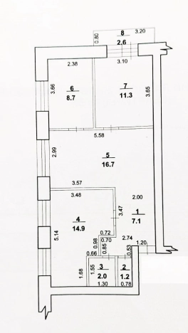Купить трехкомнатную квартиру в Республике Башкортостан. Вариант № 28265, 49, площадь -  квм, цена 3850000 рублей