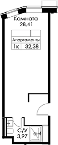 Купить Студию в ЖК Апарт-отель Вольта в Санкт-Петербурге. Вариант № 6250709, 0, площадь -  квм, цена 8690727 рублей