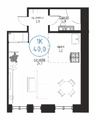 Купить однокомнатную квартиру в новостройках в Иркутской области. Вариант № 82252, 0, площадь -  квм, цена 3450000 рублей