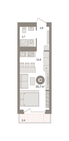 Купить Студию в новостройках в районе Нижегородский в Москве. Вариант № 9774857, 0, площадь -  квм, цена 14100000 рублей