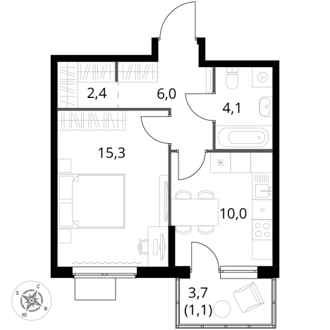Купить квартиру в новостройках у метро Щелковская в Москве. Вариант № 3585970, 0, площадь -  квм, цена 21527260 рублей