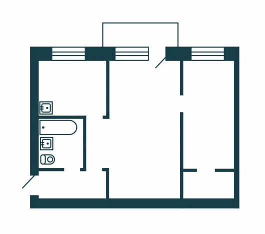 Купить двухкомнатную квартиру в Новосибирской области. Вариант № 9680019, 40, площадь -  квм, цена 4450000 рублей