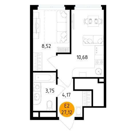Купить квартиру в новостройках на улице Мещёрская в Рязани. Вариант № 154113, 0, площадь -  квм, цена 3579026 рублей