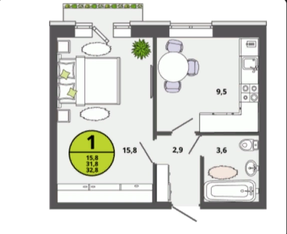 Купить квартиру в ЖК "Северная Мыза" в Тульской области. Вариант № 73649, 0, площадь -  квм, цена 2798400 рублей