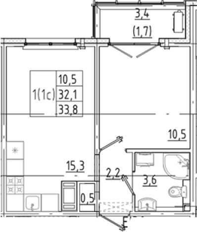 Купить двухкомнатную квартиру в Санкт-Петербурге. Вариант № 8085945, 0, площадь -  квм, цена 6078524 рублей