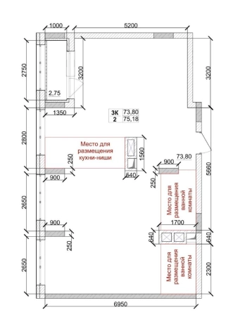 Купить трехкомнатную квартиру в новостройках в Кемерове. Вариант № 1342949, 0, площадь -  квм, цена 10284624 рублей