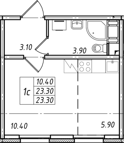 Купить квартиру на улице Александровская в Всеволожске. Вариант № 4038441, 0, площадь -  квм, цена 4228665 рублей