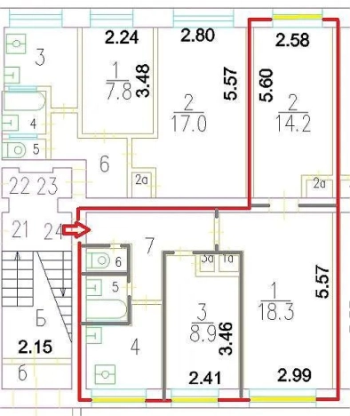 Купить квартиру в Москве. Вариант № 8519158, 10, площадь -  квм, цена 15900000 рублей