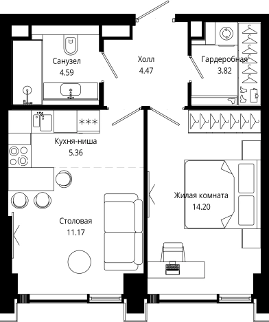 Купить квартиру на улице 4-я  Марьиной Рощи в Москве. Вариант № 153153, 0, площадь -  квм, цена 25751705 рублей