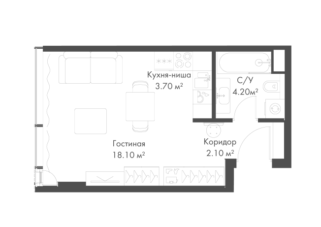 Купить Студию в районе Беговой в Москве. Вариант № 159280, 0, площадь -  квм, цена 33992570 рублей