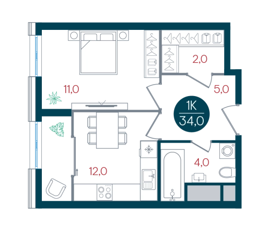 Купить однокомнатную квартиру в районе Царицыно в Москве. Вариант № 8948547, 0, площадь -  квм, цена 12594124 рублей