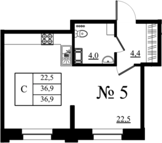Купить Студию в новостройках в ЖК Орловский бульвар в Гатчине. Вариант № 7259970, 0, площадь -  квм, цена 6352889 рублей