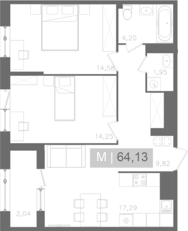 Купить трехкомнатную квартиру у метро Звёздная в Санкт-Петербурге. Вариант № 5564297, 0, площадь -  квм, цена 22392707 рублей