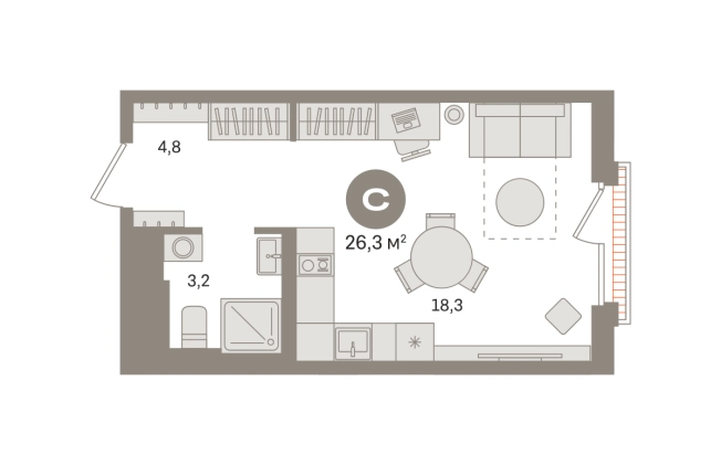 Купить Студию в ЖК Квартал Герцена в Москве. Вариант № 8879069, 0, площадь -  квм, цена 9890000 рублей