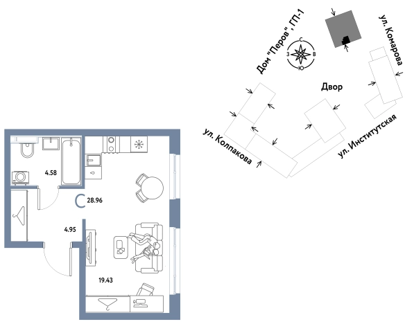Купить квартиру в ЖК Страна.Парковая в Мытищах. Вариант № 10440385, 0, площадь -  квм, цена 12373333 рублей