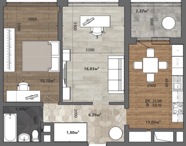 Купить квартиру на улице Семёна Середы в Рязани. Вариант № 10823151, 0, площадь - квм, цена 6381650 рублей